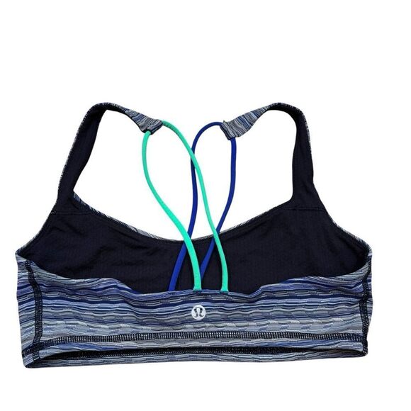 Ladies Lululemon Free To Be Bra Space Dye Twist Sapphire Blue Multi Size‎ 6 - Picture 9 of 16